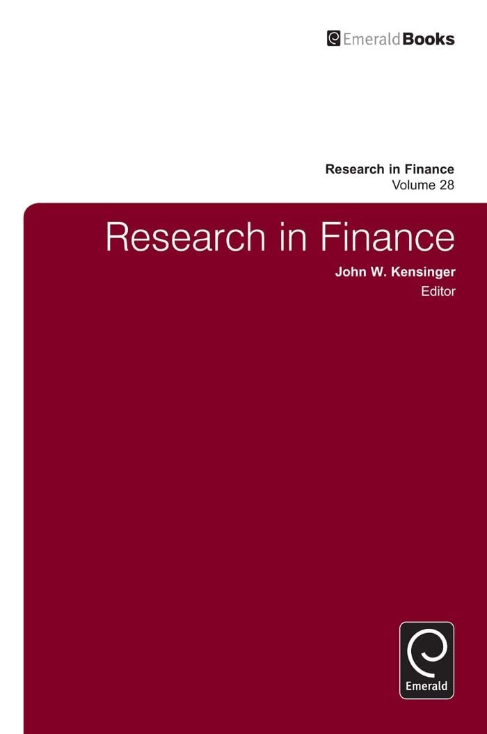 Buy Research in Finance (English, John W. Kensinger | John F. Kensinger) — BookShops.in