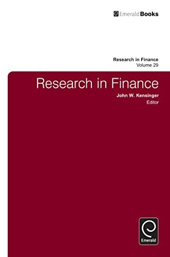 Research in Finance (English, John W. Kensinger) view 2