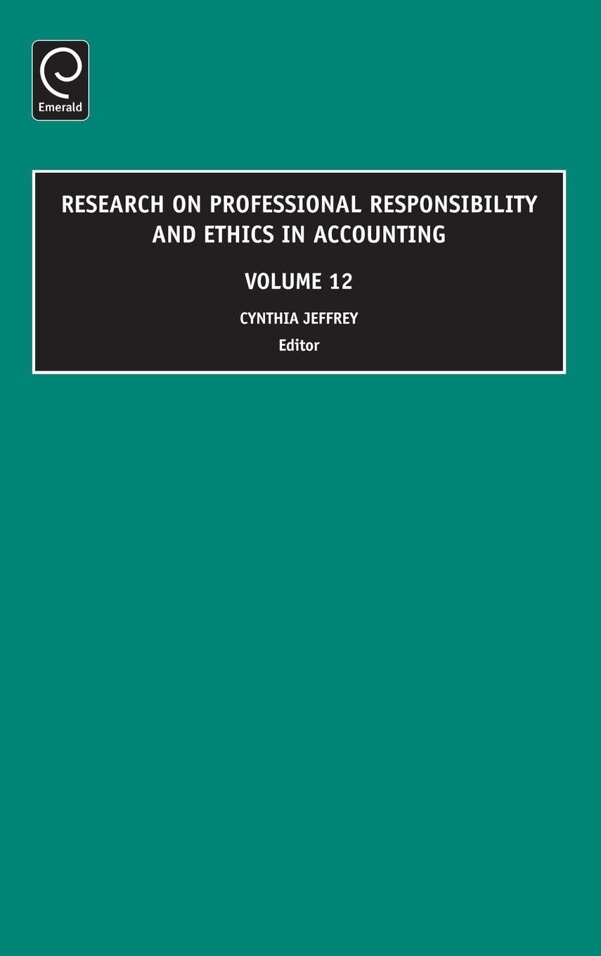 Buy Research on Professional Responsibility and Ethics in Accounting, Volume 12 (English, Cynthia Jeffrey) — BookShops.in