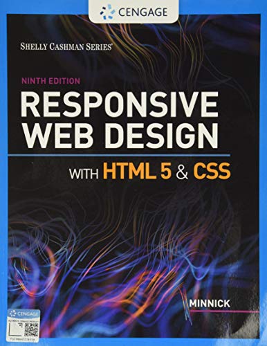 Responsive Web Design with HTML 5 & CSS | by Jessica Minnick | ‎ Cengage Learning | ‎ English | ‎ 9th Edition view 2
