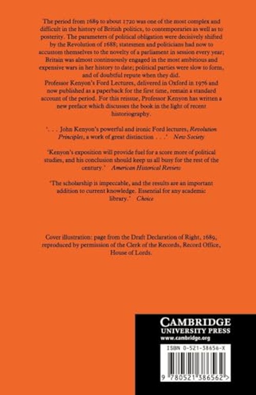 Revolution Principles: The Politics of Party 1689–1720 – J. P. Kenyon view 3