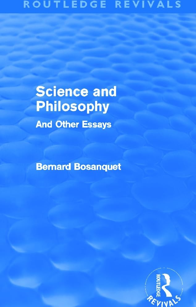 Buy Science and Philosophy (Routledge Revivals) (English, Bernard Bosanquet) — BookShops.in