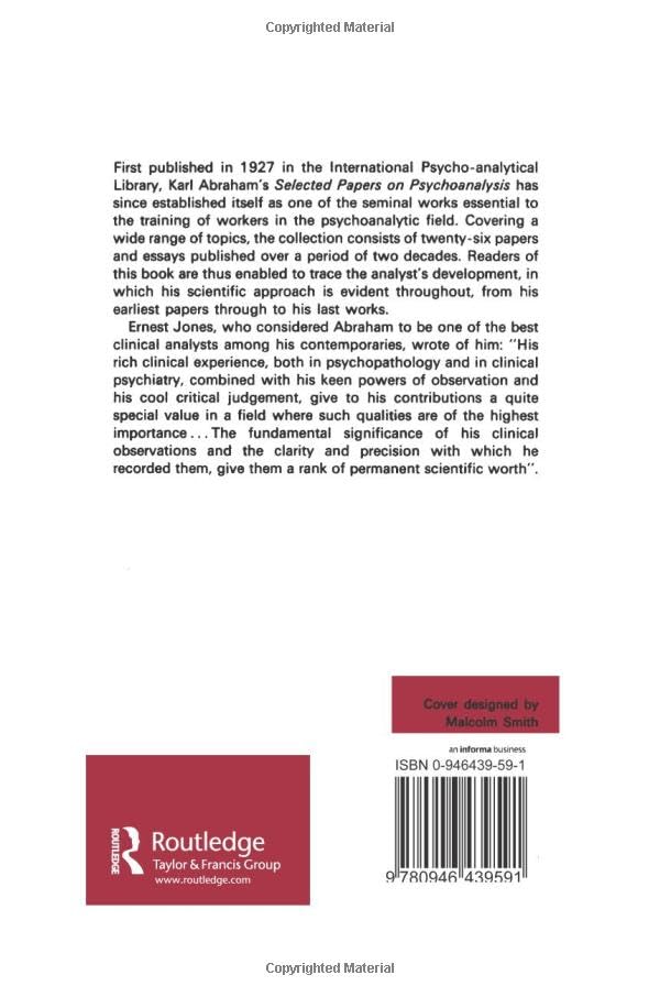 Selected Papers on Psychoanalysis by Karl Abraham | Bookshops.in view 3