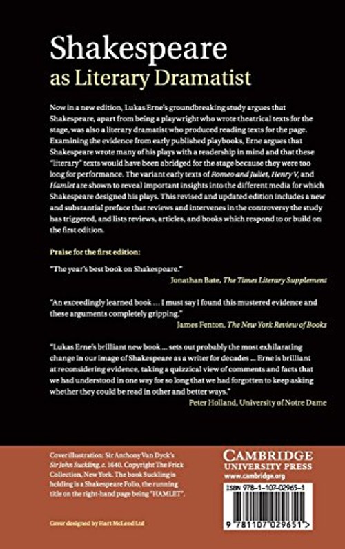 Shakespeare as Literary Dramatist – Lukas Erne – Cambridge University Press view 3