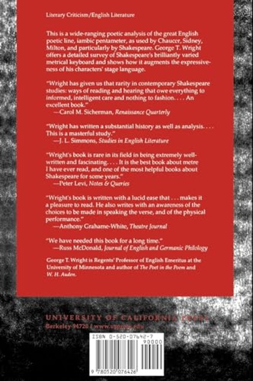 Shakespeare's Metrical Art – George T. Wright view 3