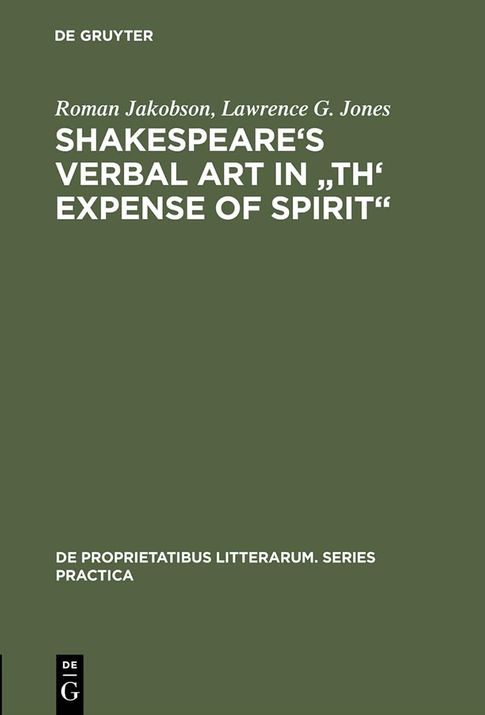 Buy Shakespeare's Verbal Art in the Experience of Spirit: 35 by — BookShops.in