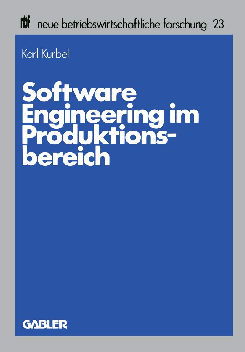Buy Software Engineering im Produktionsbereich: 23 (neue betrieb — BookShops.in