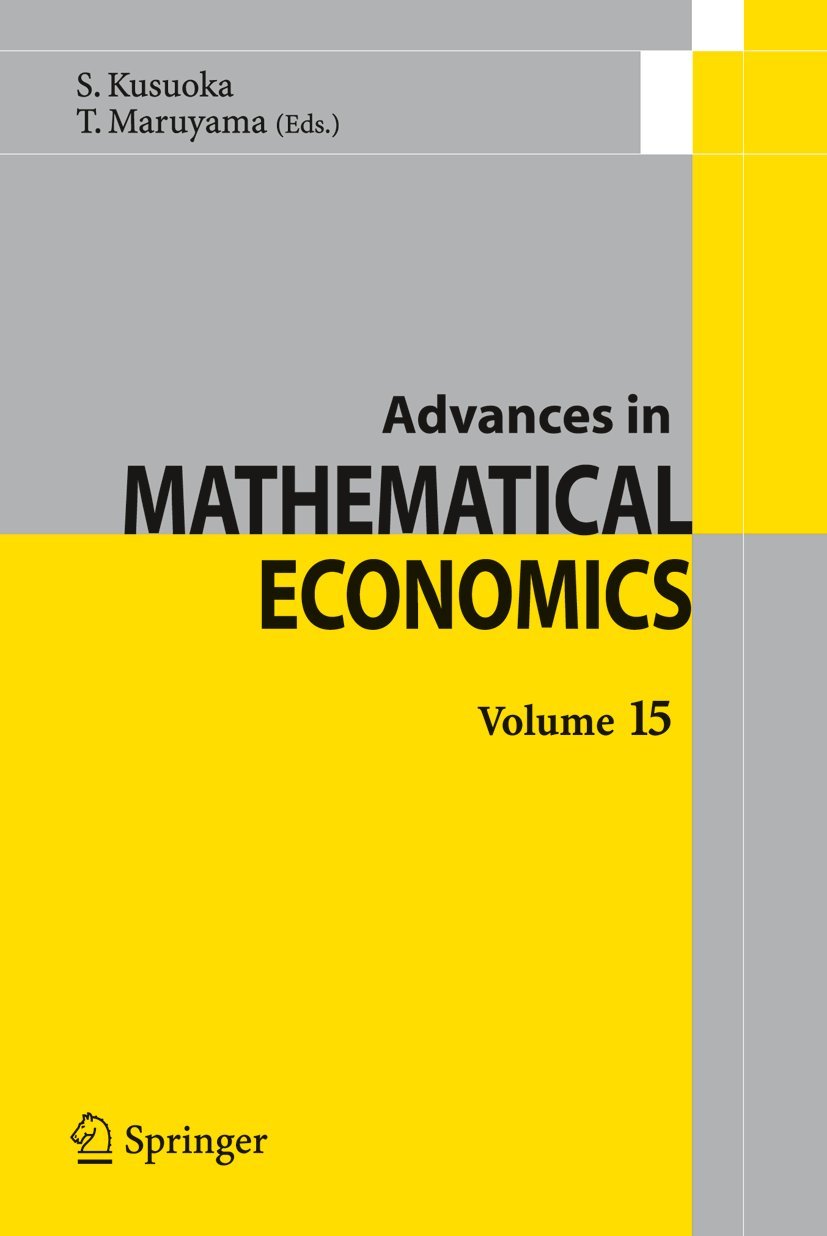 Buy Advances in Mathematical Economics Volume 15 — BookShops.in