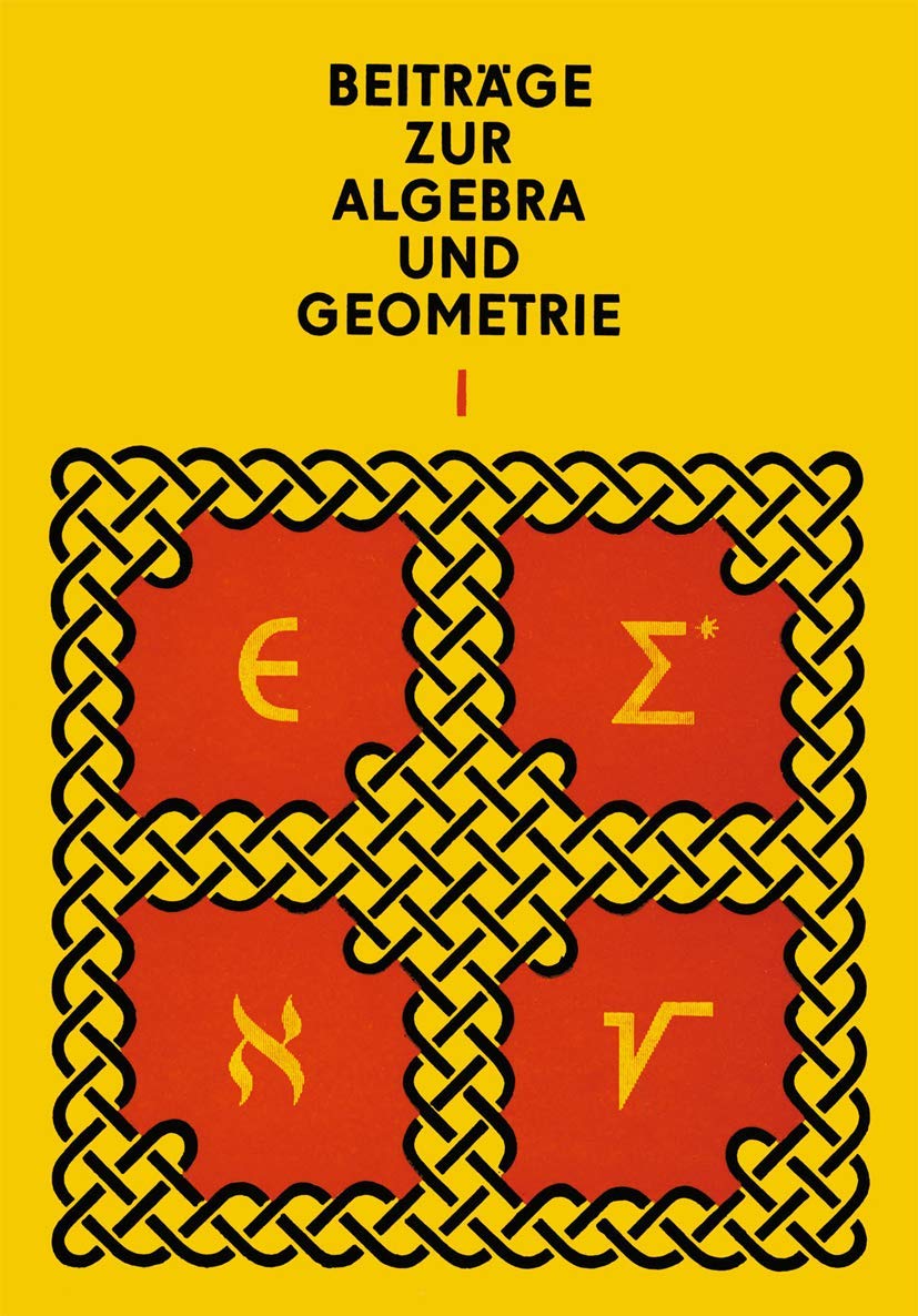 Buy Beiträge zur Algebra und Geometrie 1 — BookShops.in