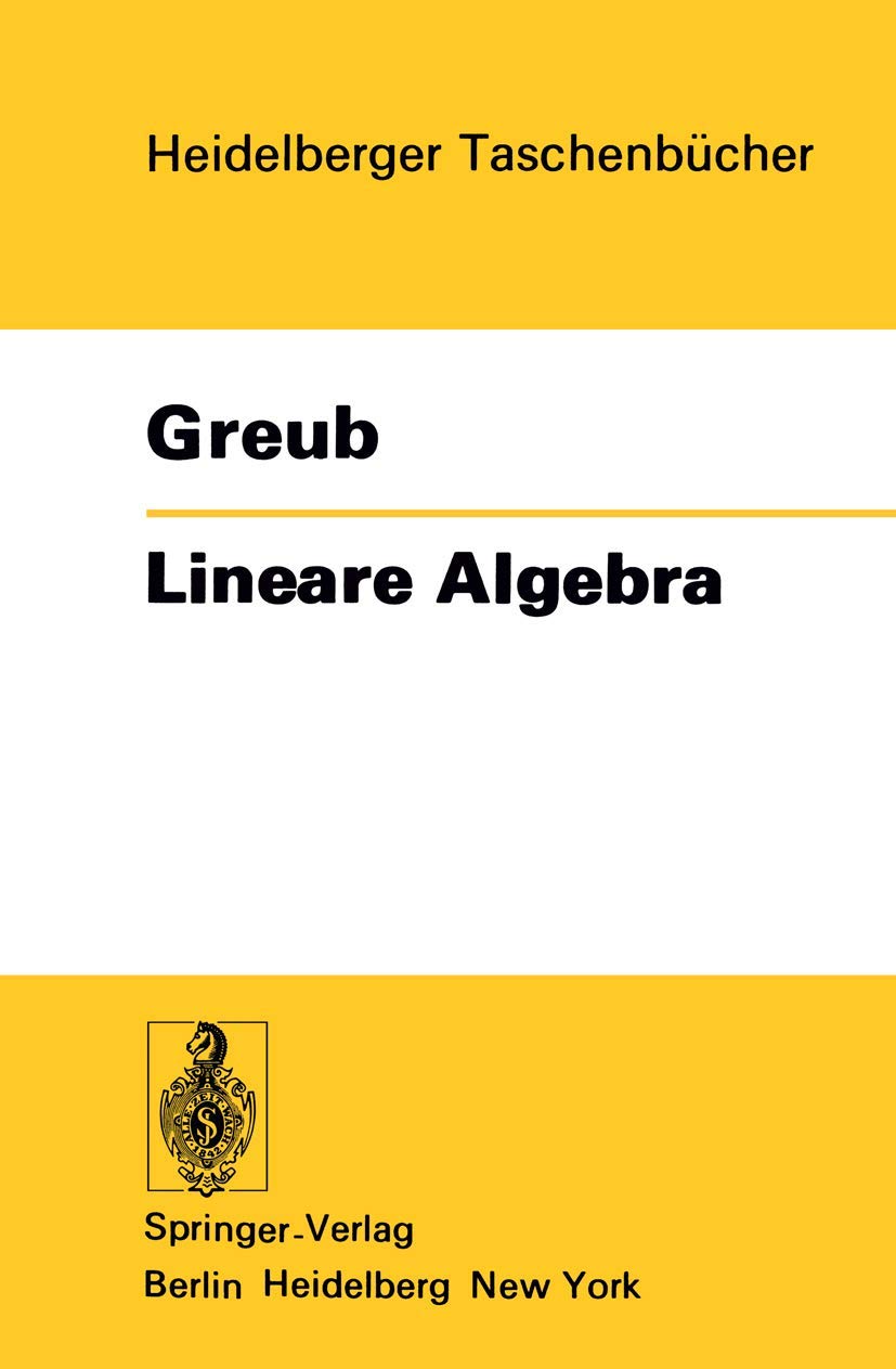 Buy Lineare Algebra: 179 (Heidelberger Taschenbücher) — BookShops.in