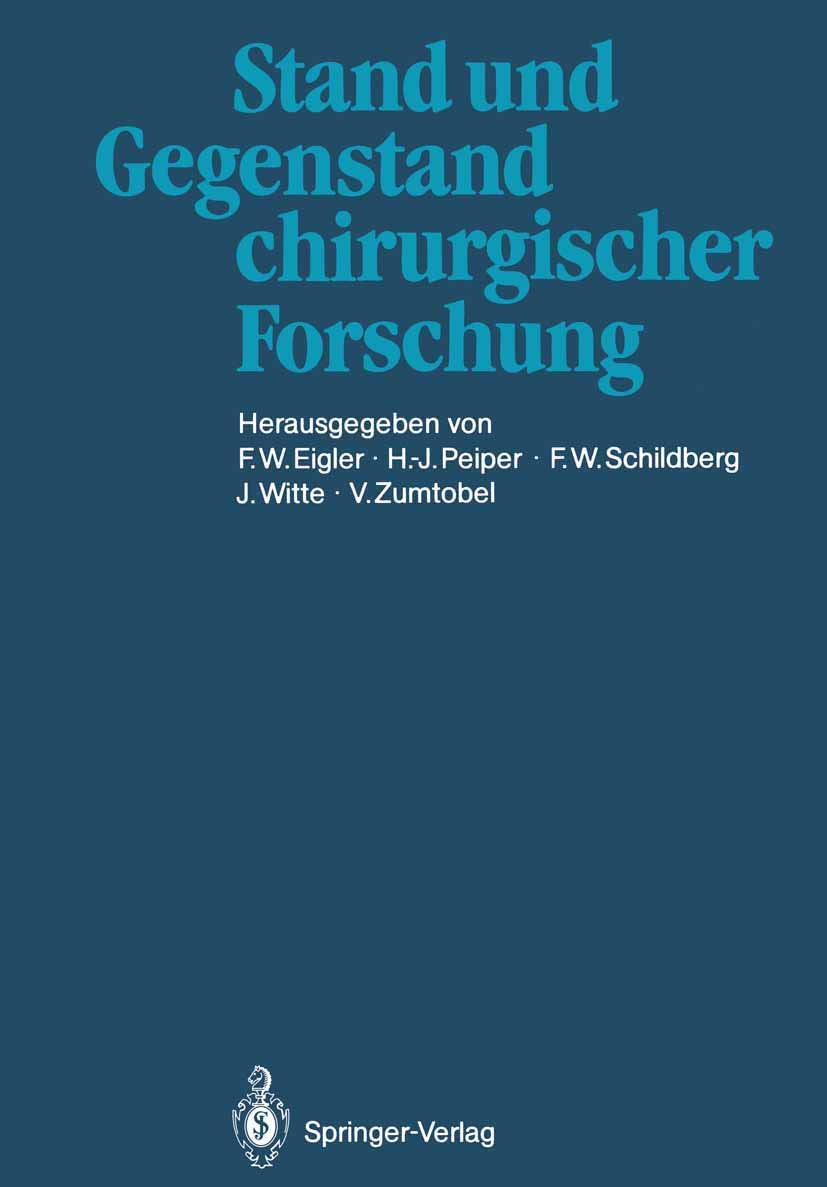 Buy Stand und Gegenstand chirurgischer Forschung by F. W. Eigler — BookShops.in