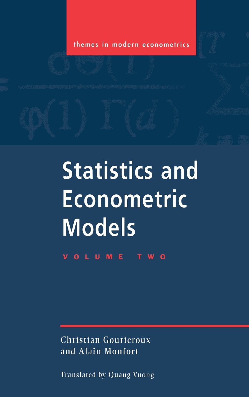 Buy Statistics and Econometric Models by Christian Gourieroux — BookShops.in