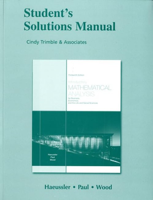 Buy Introductory Mathematical Analysis by Ernest Haeussler — BookShops.in
