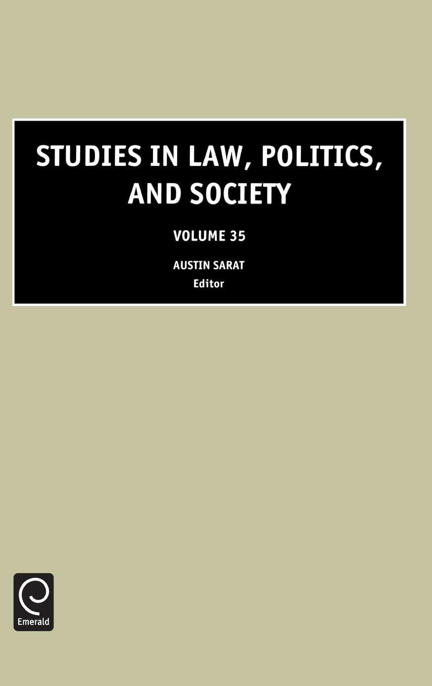 Buy Studies in Law, Politics and Society (English, Austin Sarat) — BookShops.in