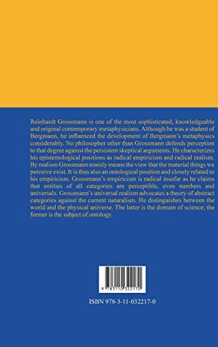 Studies in the Ontology of Reinhardt Grossmann (English, Javier Cumpa) view 3