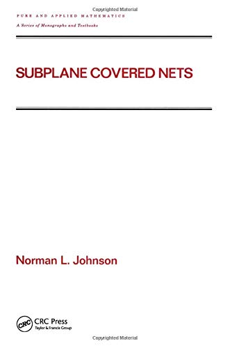 Buy Subplane Covered Nets: 222 by Norman L. Johnson — BookShops.in