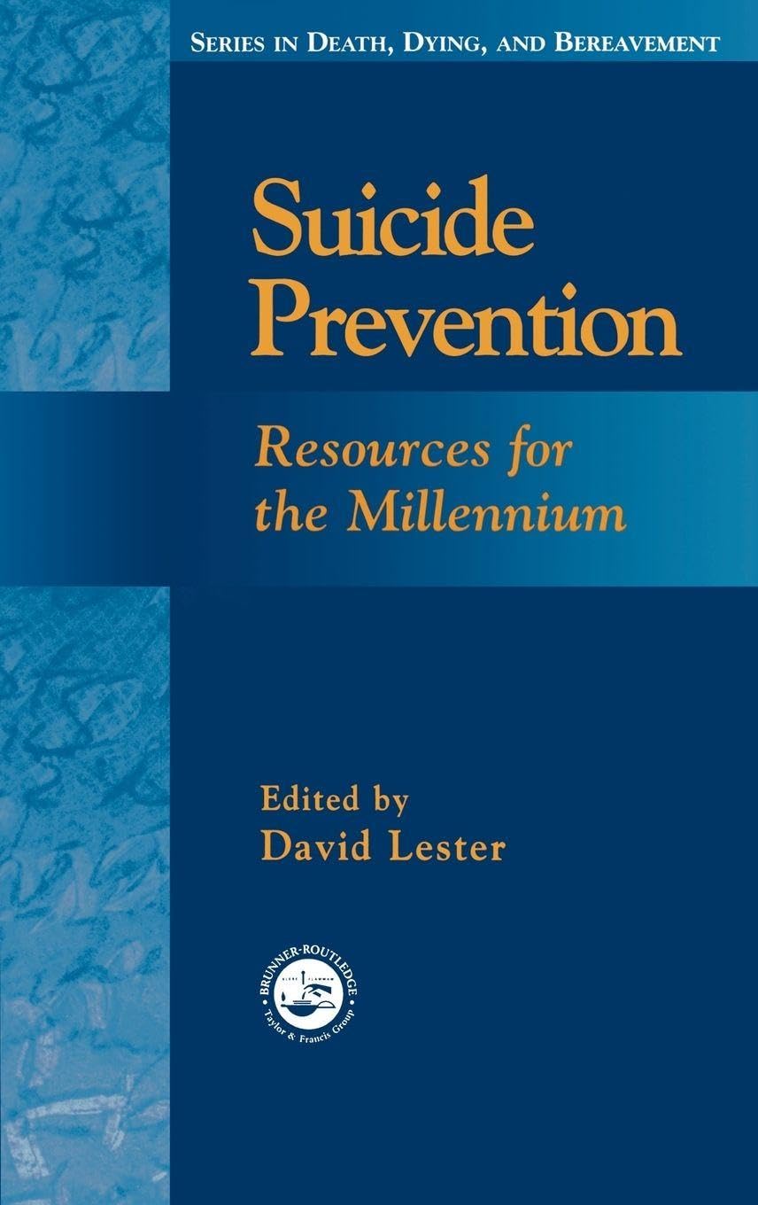 Buy Suicide Prevention: Resources for the Millennium by David Le — BookShops.in