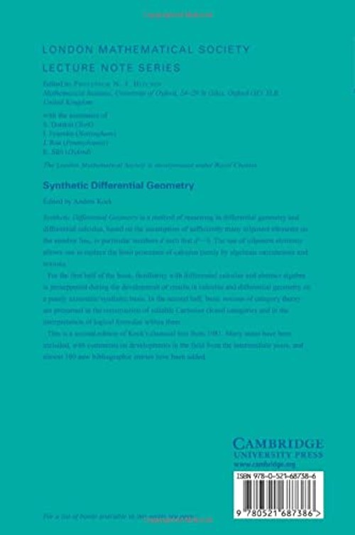 Synthetic Differential Geometry – Anders Kock view 3