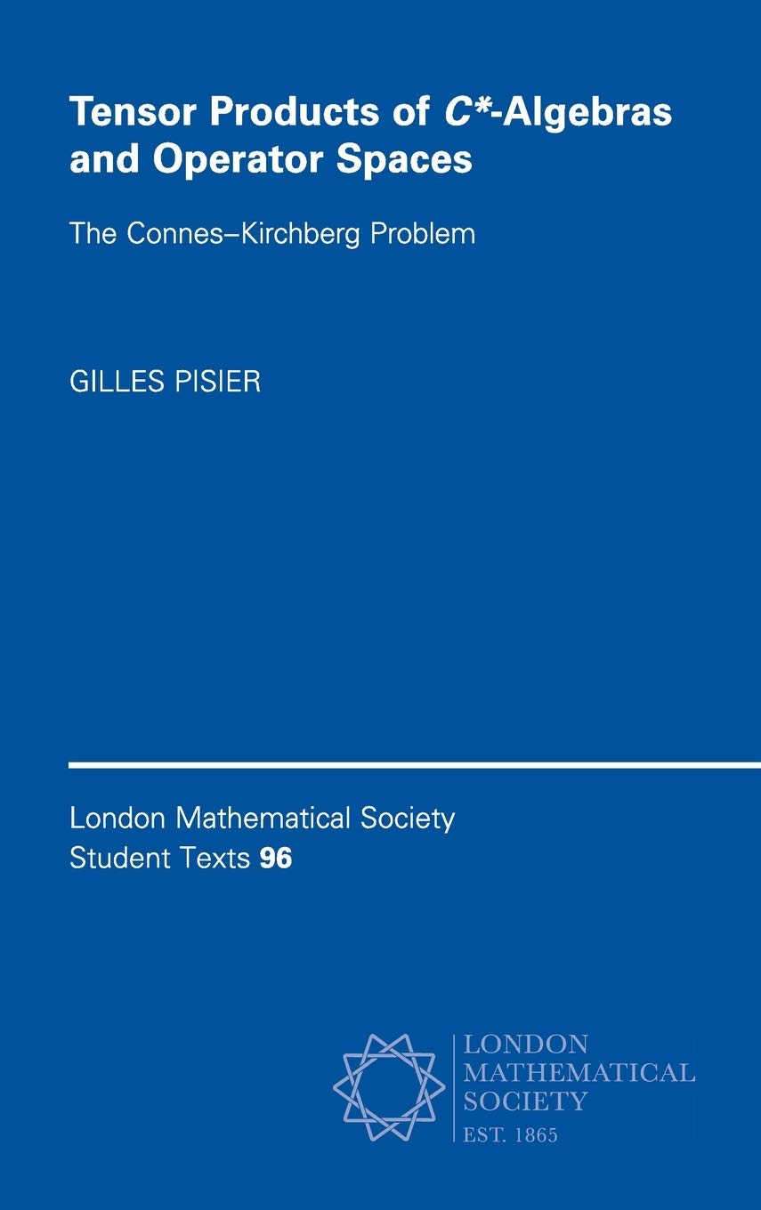 Buy Tensor Products of C*-Algebras by Gilles Pisier — BookShops.in