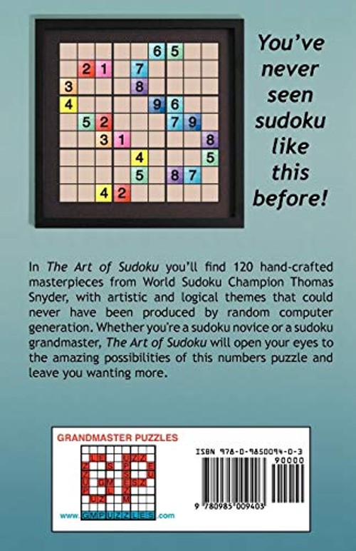 The Art of Sudoku – World Champion Thomas Snyder Puzzle Book view 3