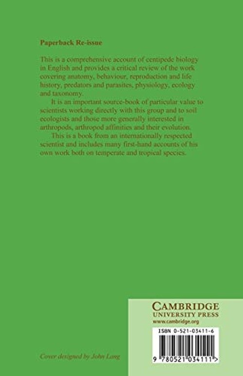 The Biology of Centipedes by J. G. E. Lewis | Cambridge University Press view 3