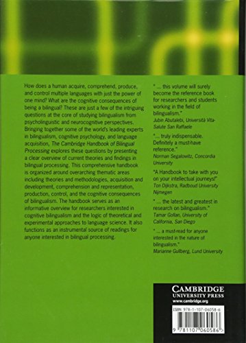 The Cambridge Handbook of Bilingual Processing (Cambridge Handbooks in Language and Linguistics) view 3