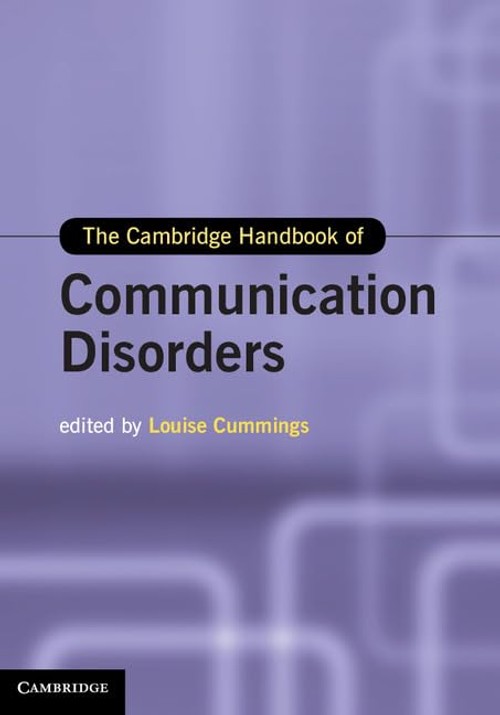 Buy The Cambridge Handbook of Communication Disorders by Louise — BookShops.in