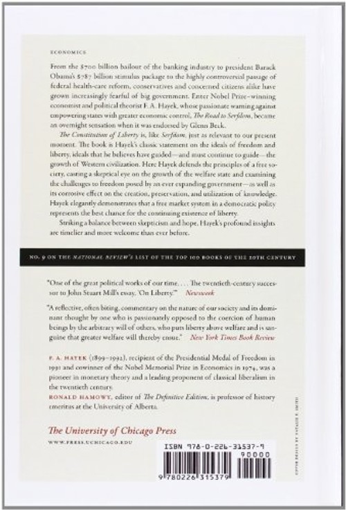 The Constitution of Liberty: The Definitive Edition by F. A. Hayek view 3