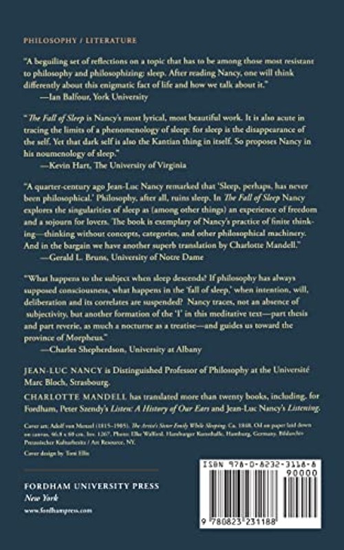 The Fall of Sleep – Jean-Luc Nancy view 3