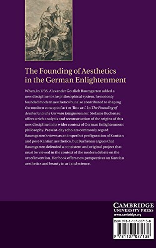 The Founding of Aesthetics in the German Enlightenment – Cambridge University Press view 3