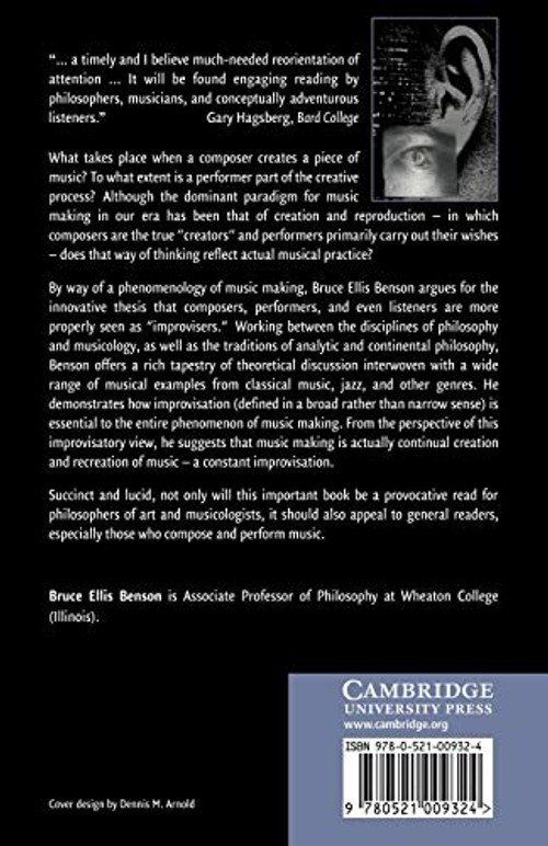 The Improvisation of Musical Dialogue by Bruce Benson – Music Philosophy Book view 3