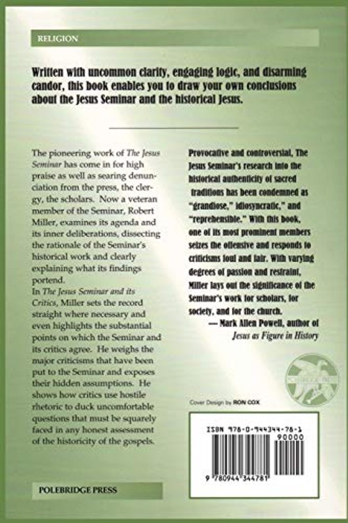 The Jesus Seminar and Its Critics - Robert J. Miller - Polebridge Press view 3