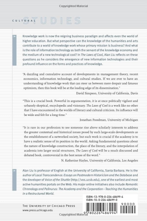 The Laws of Cool by Alan Liu – Knowledge Work and Digital Culture view 3