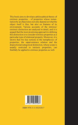 The Metaphysics of Extrinsic Properties: 11 (Metaphysical Research, 11) view 3