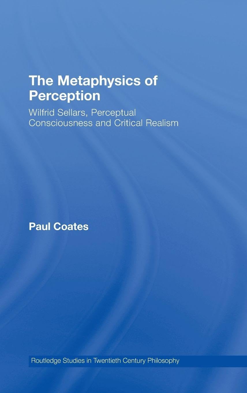 Buy The Metaphysics of Perception by Paul Coates — BookShops.in