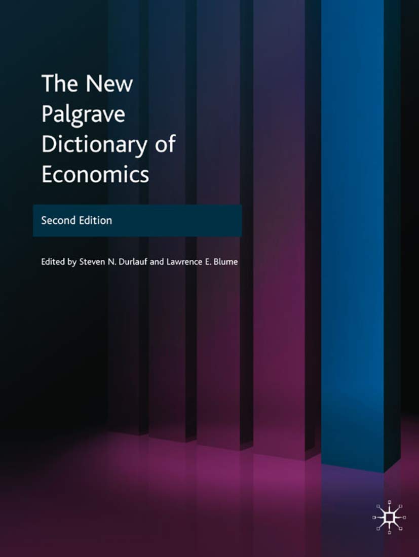 Buy The New Palgrave Dictionary of Economics by Steven Durlauf — BookShops.in