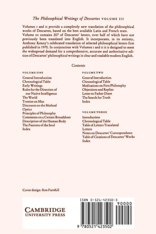 The Philosophical Writings of Descartes: Volume 3, The Correspondence – Rene Descartes view 3