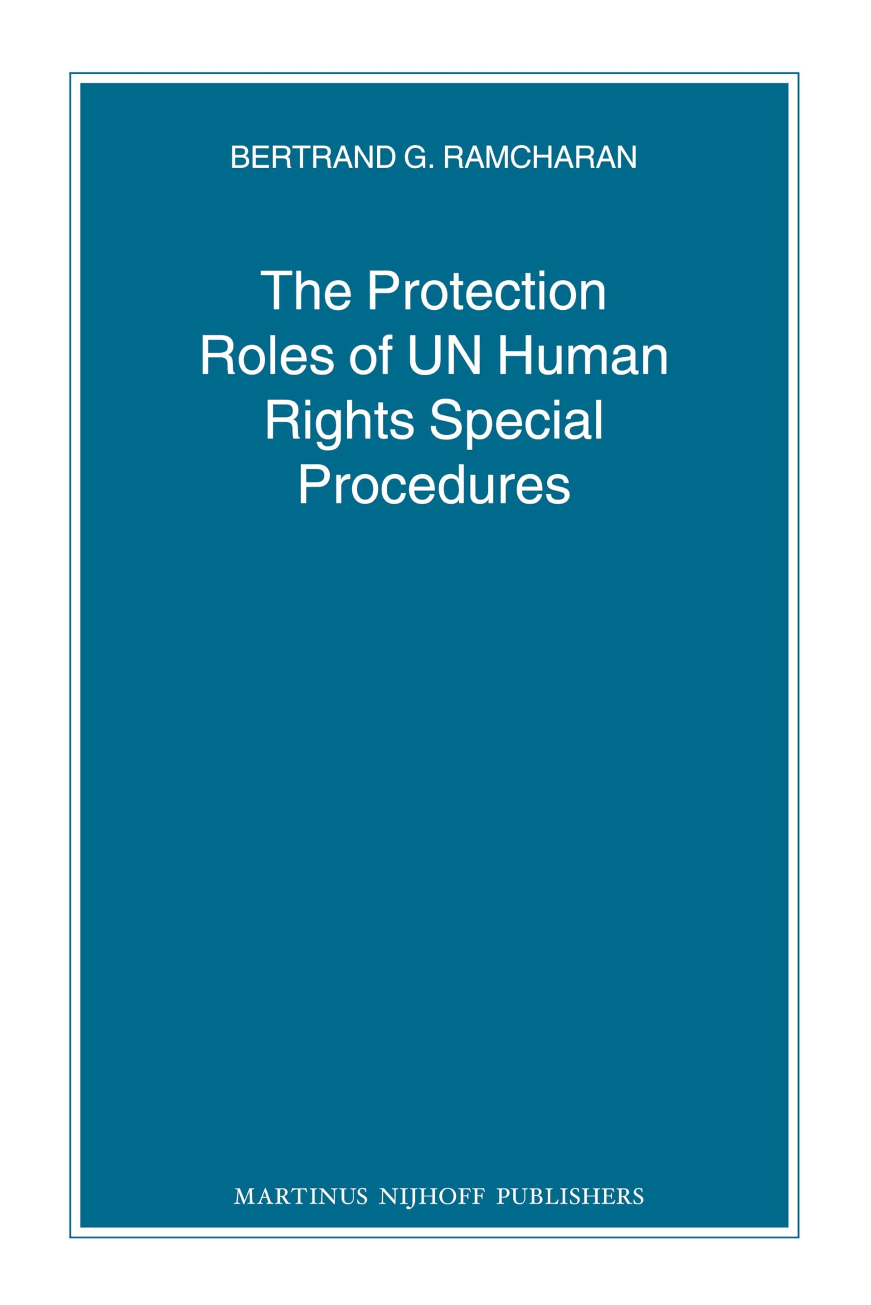 Buy The Protection Roles of UN Human Rights Special Procedures: — BookShops.in