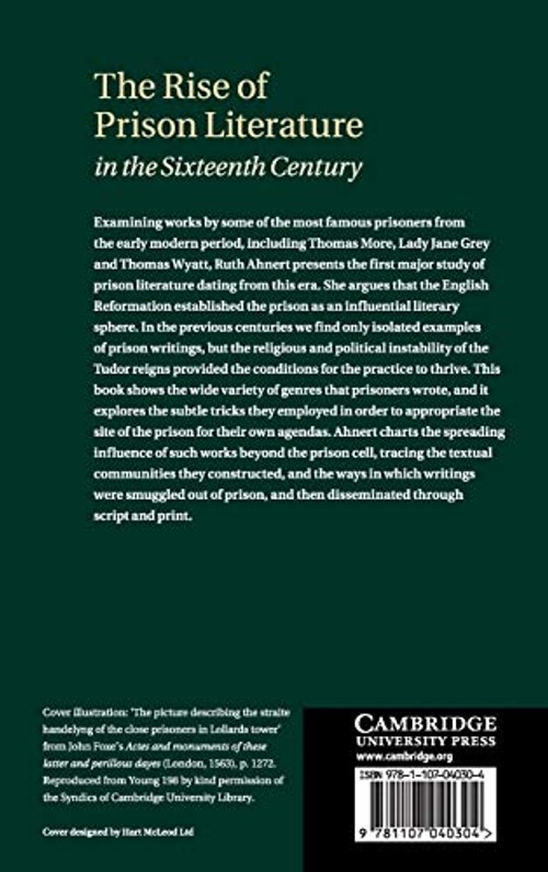 Rise of Prison Literature in the Sixteenth Century – Ruth Ahnert view 3
