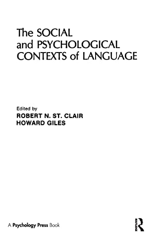 The Social and Psychological Contexts of Language view 2