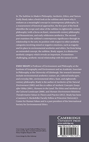 The Sublime in Modern Philosophy (English, Emily Brady) view 3