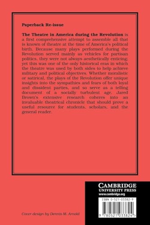 The Theatre in America during the Revolution – Jared Brown view 3