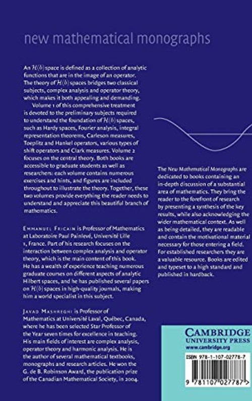 The Theory of H Spaces – Emmanuel Fricain view 3