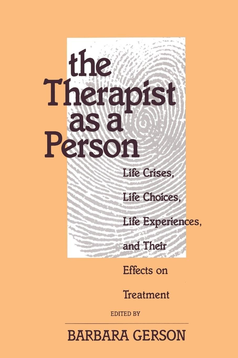 Buy The Therapist As a Person by Gerson Barbara — BookShops.in
