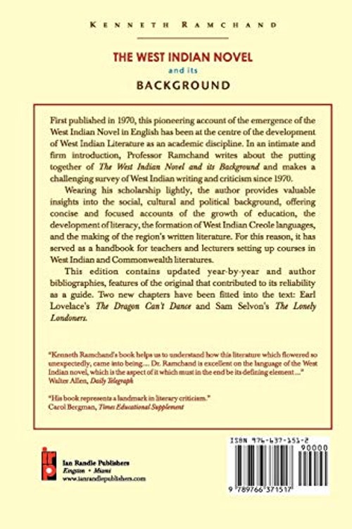 The West Indian Novel and its Background by Kenneth Ramchand – Ian Randle Publishers view 3
