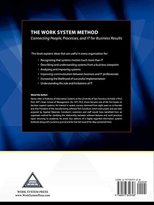 The Work System Method by Steven Alter – Business Analysis Book view 3