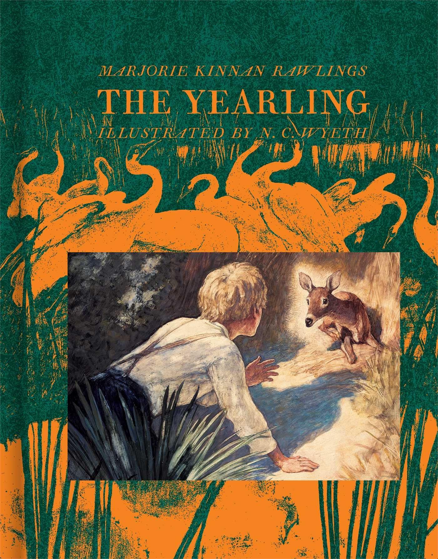 The Yearling hardcover book by Marjorie Kinnan Rawlings with N.C. Wyeth illustrations