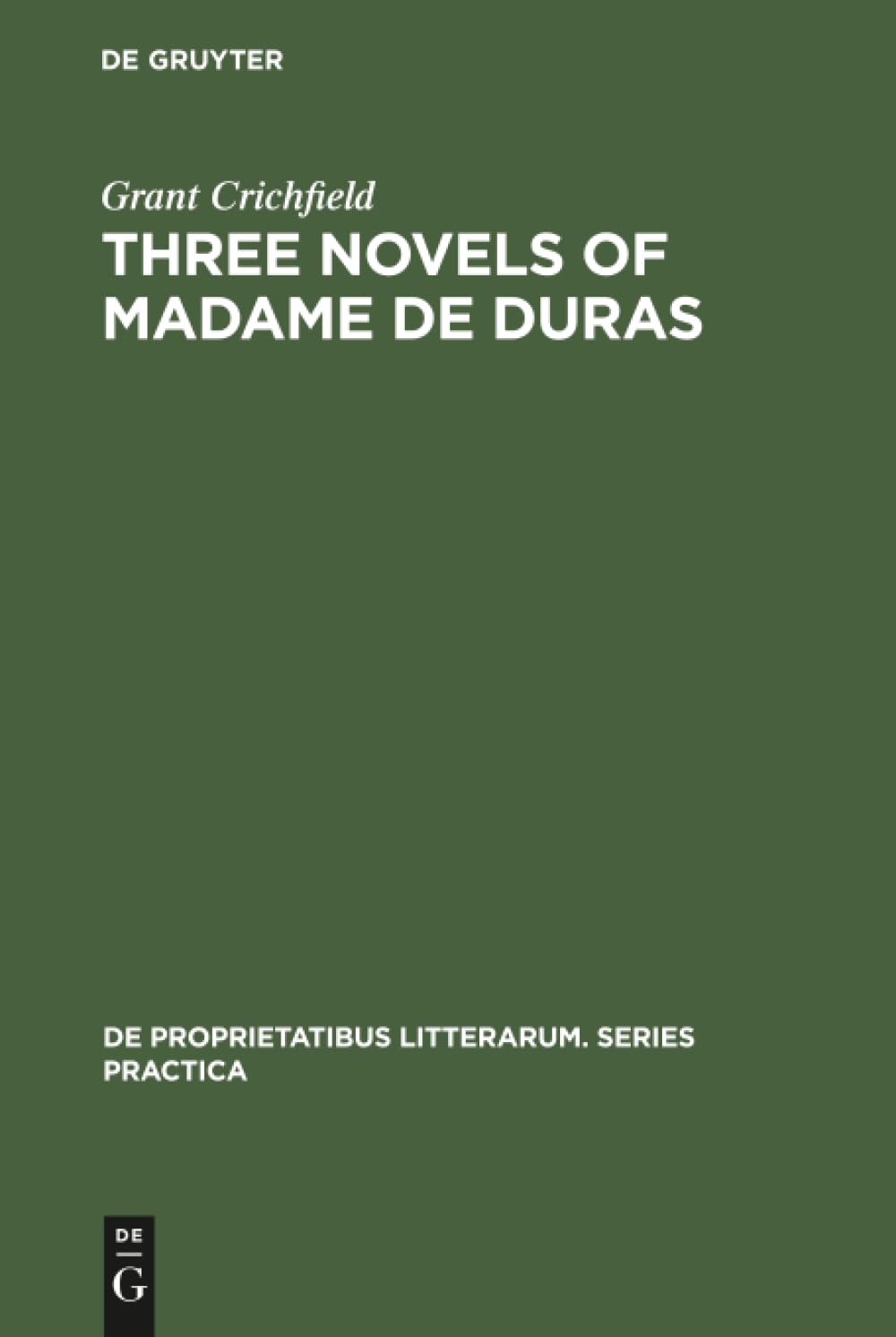 Buy Three Novels of Madame De Duras: Ourika, Edouard, Olivier: 1 — BookShops.in