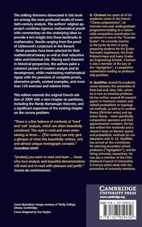 Twelve Landmarks of Twentieth-Century Analysis – D. Choimet view 3