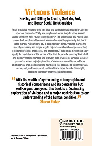 Virtuous Violence: Hurting and Killing to Create, Sustain, End, and Honor Social Relationships | by Alan Page Fiske | Tage Shakti Rai | Steven Pinker | ‎ Cambridge University Press | ‎ English | ‎ Illustrated Edition view 3